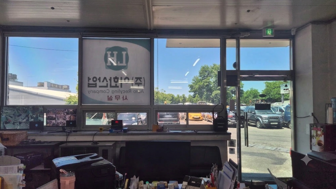이화산업 열차단필름 시공 완료 대표 사진